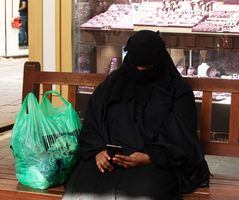 Kvinna med niqab