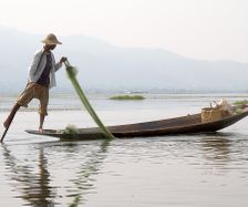 Fiskare på Inle lake, Myanmar